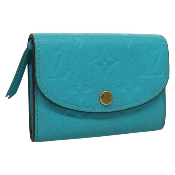 LOUIS VUITTON Empreinte Porte Monnaie Rosary Coin Purse Blue - Picture 1 of 16